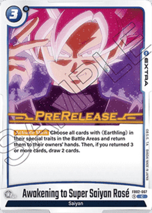 Awakening to Super Saiyan Rosé (FB02-067) FB02P Common Englisch