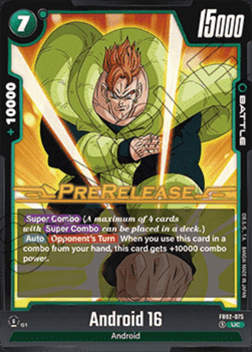 Android 16 (FB02-075) FB02P Uncommon Englisch