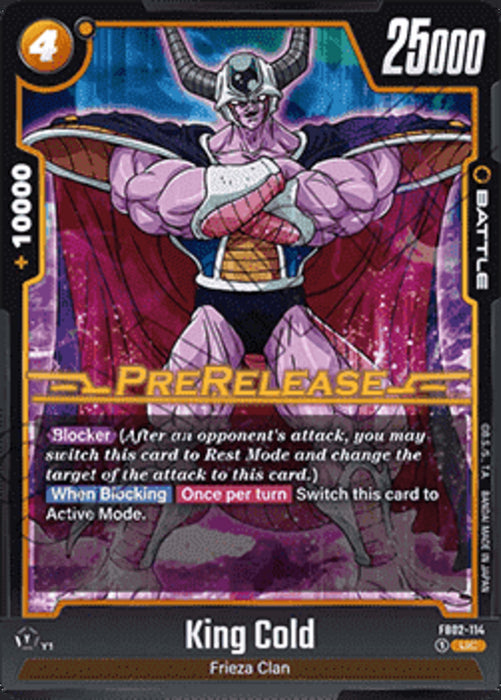 King Cold (FB02-114) FB02P Uncommon Englisch