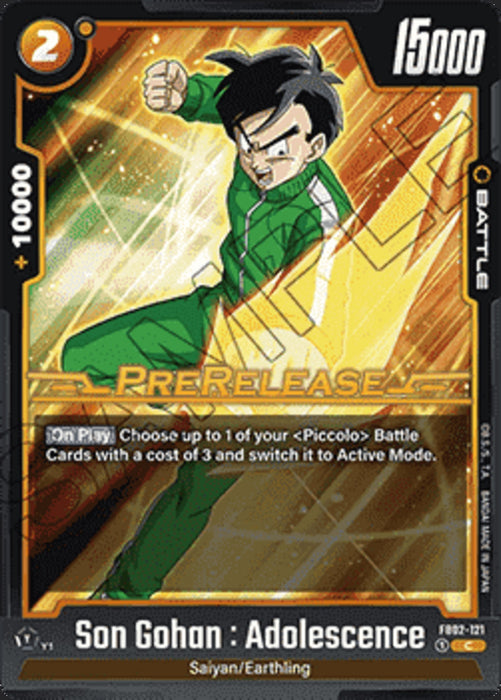 Son Gohan : Adolsecence (FB02-121) FB02P Common Englisch