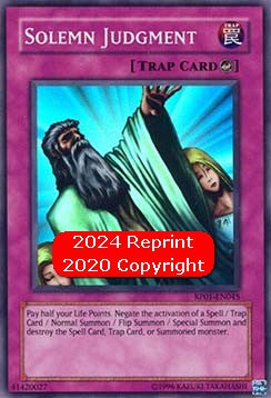 Solemn Judgment (V.2) RP01-EN045 Super Rare Englisch