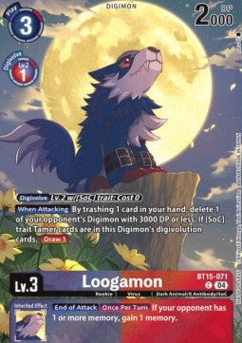 Loogamon (BT15-071) EX-07 Alternative Art Englisch