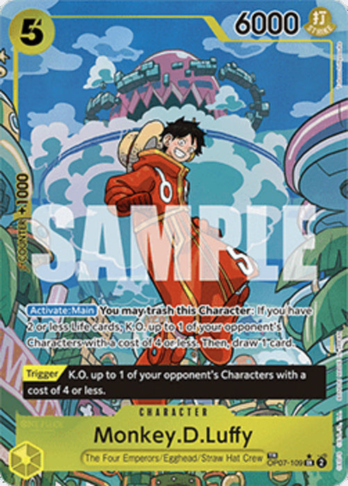 Monkey.D.Luffy (OP07-109) OP08 Special Rare Englisch