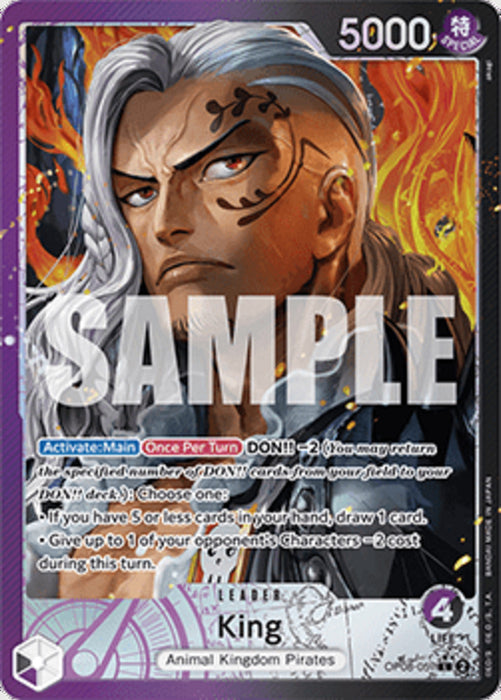 King (OP08-057) (V.2) OP08 Alternate Art Englisch