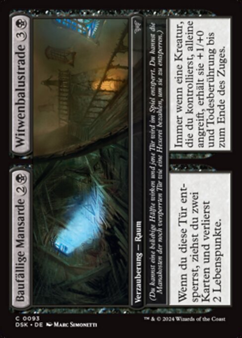 Magic: Derelict Attic // Widow's Walk
