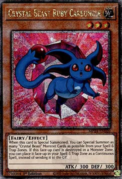 Crystal Beast Ruby Carbuncle MP24-EN020 Quarter Century Secret Rare Englisch