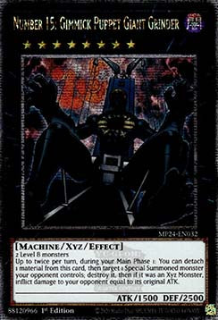 Number 15: Gimmick Puppet Giant Grinder MP24-EN032 Quarter Century Secret Rare Englisch