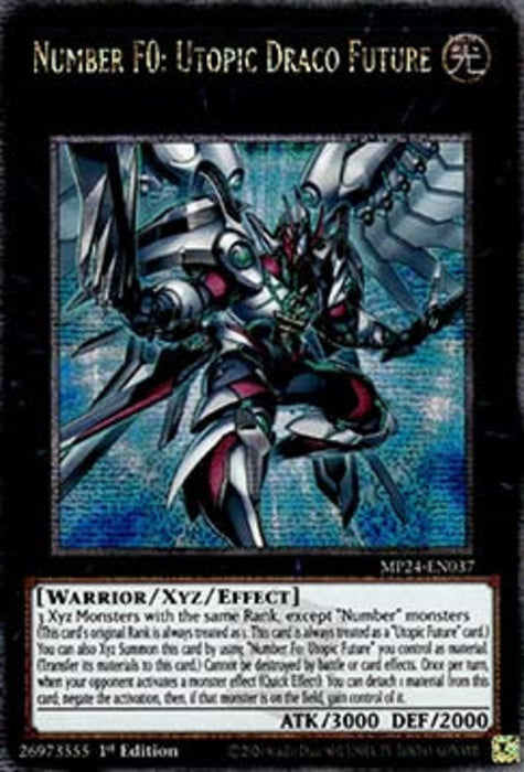 Number F0: Utopic Draco Future MP24-EN037 Quarter Century Secret Rare Englisch