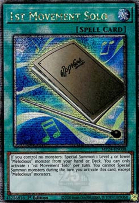 1st Movement Solo MP24-EN038 Quarter Century Secret Rare Englisch