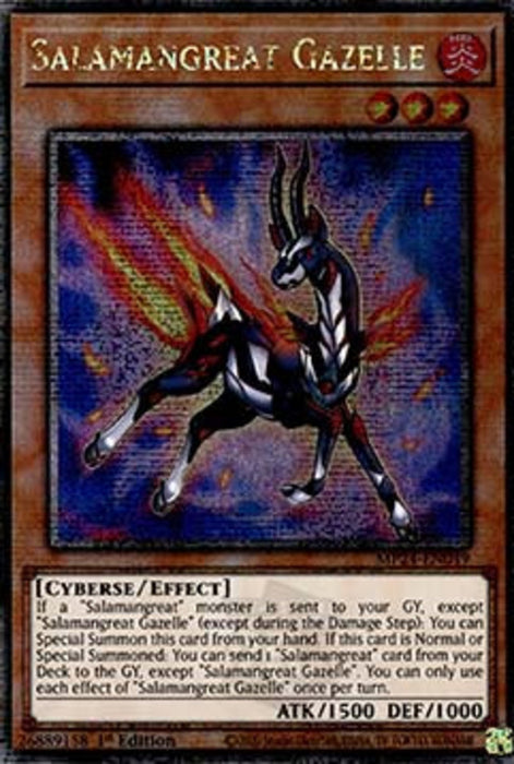 Salamangreat Gazelle MP24-EN049 Quarter Century Secret Rare Englisch