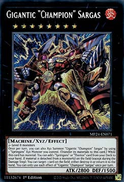 Gigantic "Champion" Sargas MP24-EN071 Secret Rare Englisch