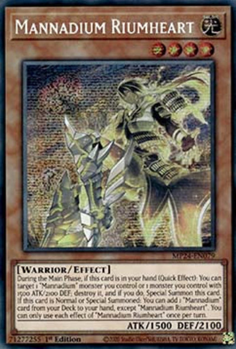 Mannadium Riumheart MP24-EN079 Secret Rare Englisch
