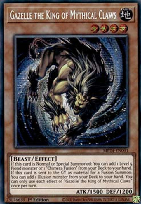 Gazelle the King of Mythical Claws MP24-EN091 Secret Rare Englisch