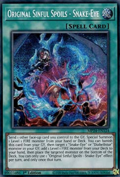 Original Sinful Spoils - Snake-Eye MP24-EN124 Secret Rare Englisch