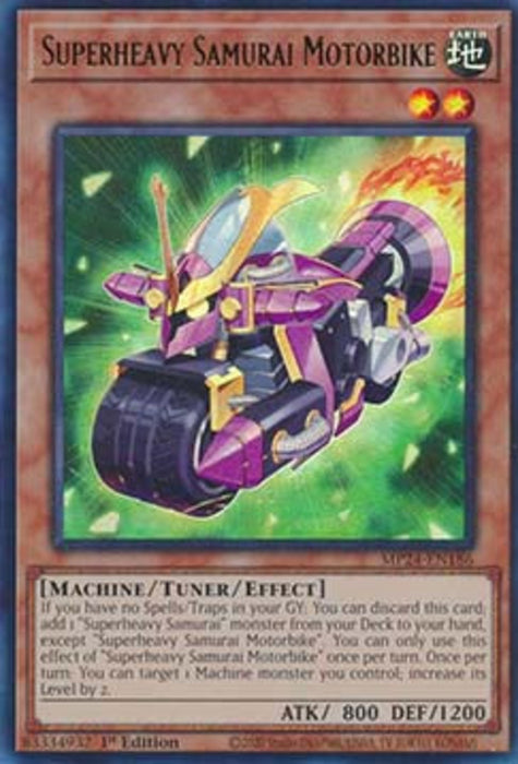 Superheavy Samurai Motorbike MP24-EN186 Ultra Rare Englisch