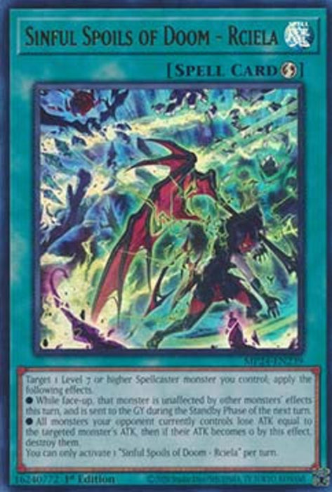 Sinful Spoils of Doom - Rciela MP24-EN239 Ultra Rare Englisch