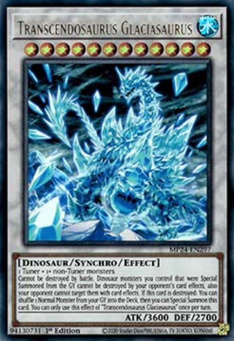 Transcendosaurus Glaciasaurus MP24-EN297 Ultra Rare Englisch