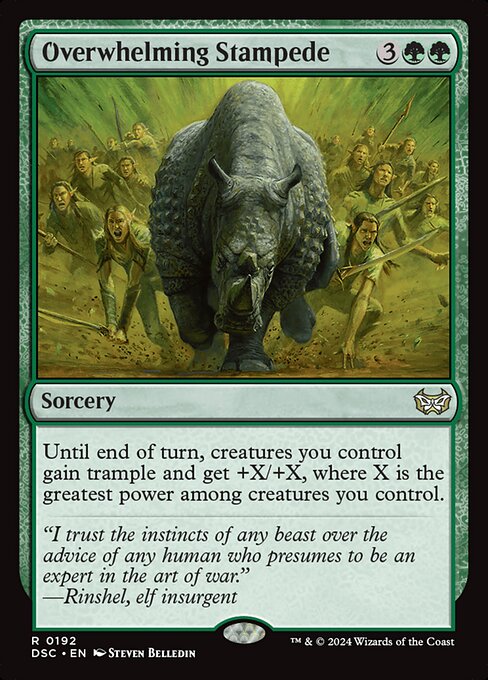 Overwhelming Stampede DSC-192 Rare Englisch