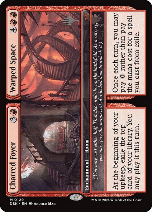Magic: Charred Foyer // Warped Space