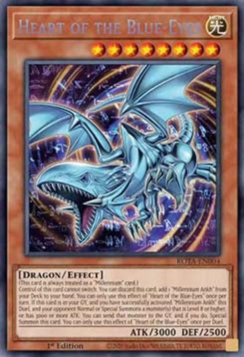 Heart of the Blue-Eyes (V.1) ROTA-EN004 Secret Rare Englisch
