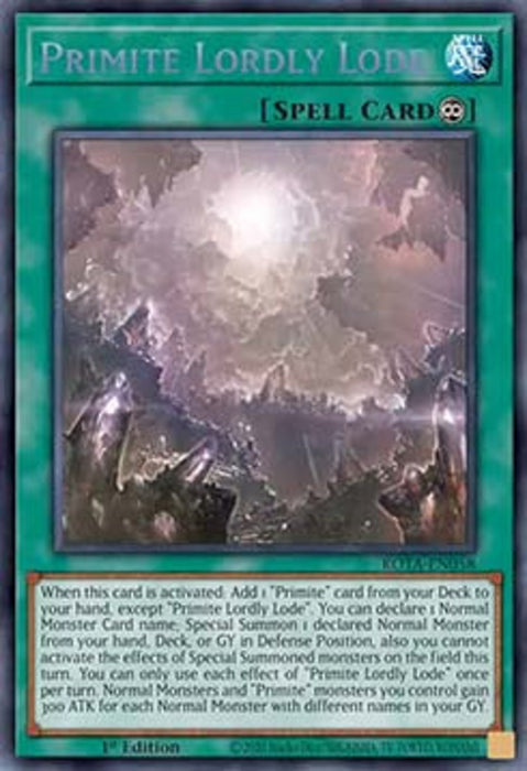 Primite Lordly Lode (V.1) ROTA-EN058 Secret Rare Englisch