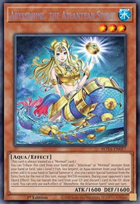 Abyssrhine, the Atlantean Spirit (V.1) ROTA-EN017 Secret Rare Englisch