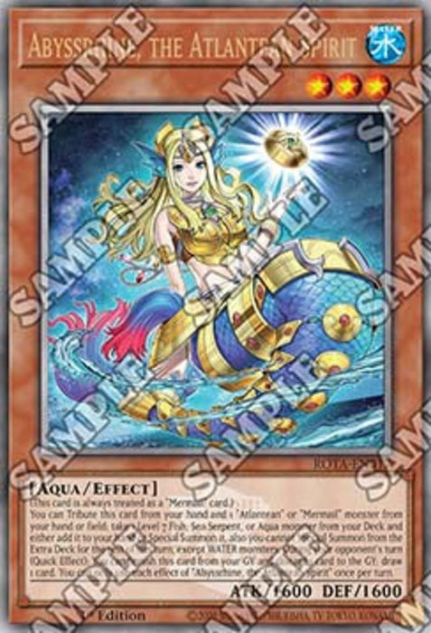 Abyssrhine, the Atlantean Spirit (V.2) ROTA-EN017 Quarter Century Secret Rare Englisch