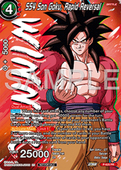 SS4 Son Goku, Rapid Reversal (V.2) P Promo Englisch