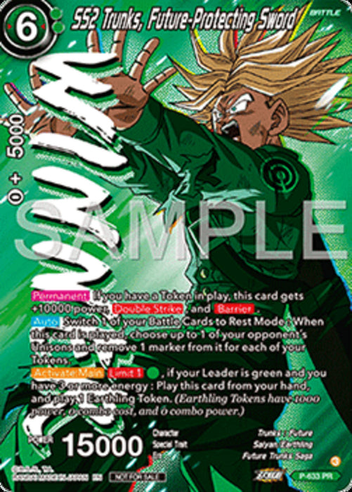SS2 Trunks, Future-Protecting Sword (V.2) P Promo Englisch