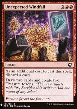 Unexpected Windfall MB2R- Common Englisch