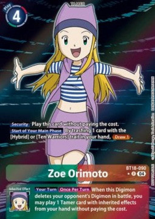 Zoe Orimoto (BT18-090) (V.2) SB2.0 Alternative Art Englisch