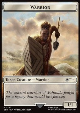 Warrior Token (White 1/1) SLDMVL-1752 Token Englisch