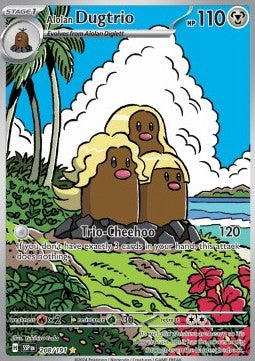 Alola-Digdri SSP-208 Illustration Rare Deutsch