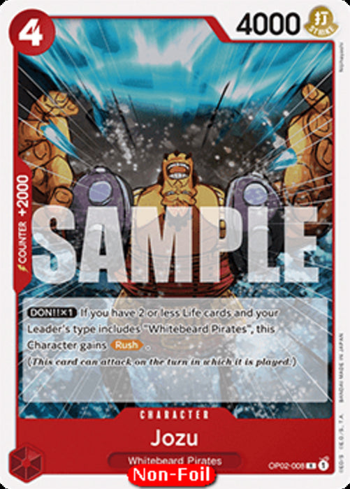 Jozu (OP02-008) ST-15 Rare Englisch