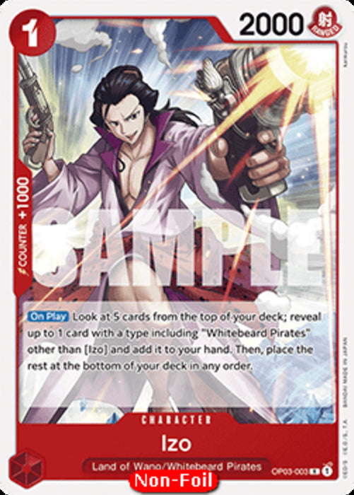 Izo (OP03-003) ST-15 Rare Englisch