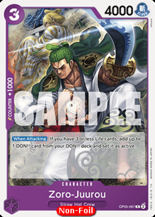 Zoro-Juurou (OP05-067) ST-18 Rare Englisch