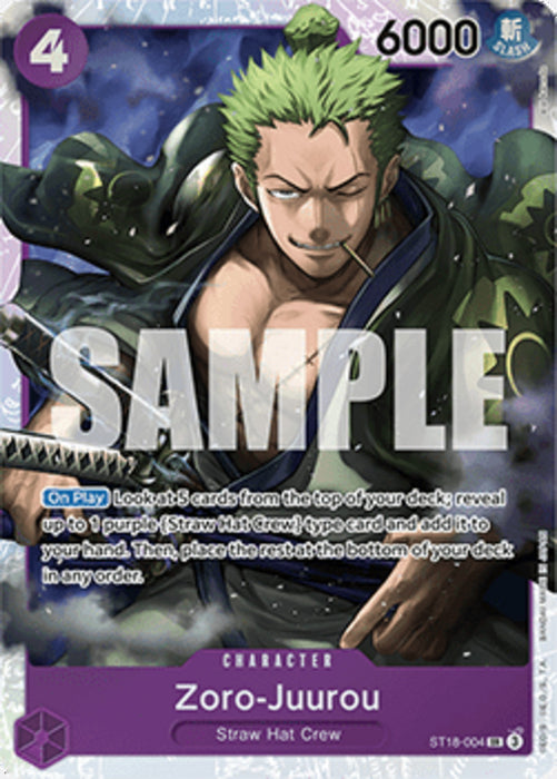 Zoro-Juurou (ST18-004) ST-18 Super Rare Englisch