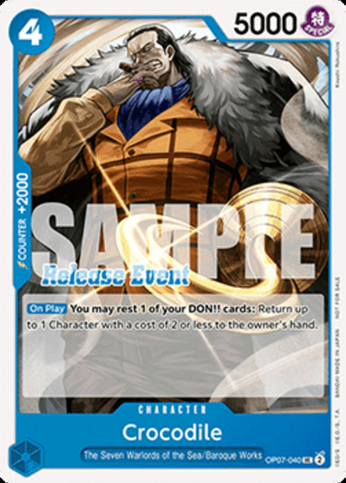 Crocodile (OP07-040) (V.1) UP Uncommon Englisch