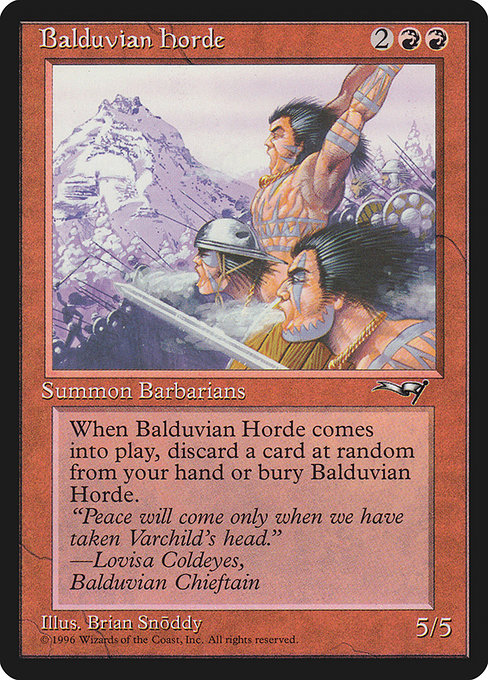 Balduvian Horde ALL- Rare Englisch