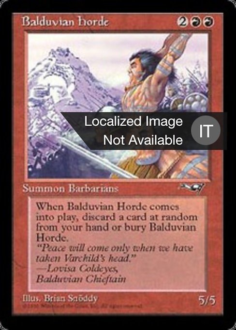Balduvian Horde ALL- Rare Italienisch