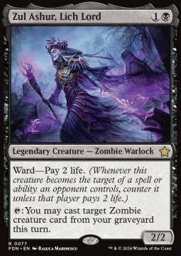 Zul Ashur, Lich Lord FDN-77 Rare Englisch