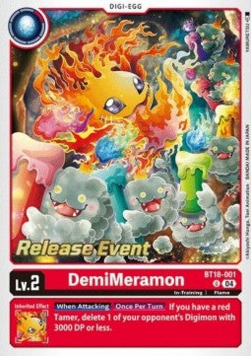 DemiMeramon (BT18-001) SB2.0P Uncommon Englisch