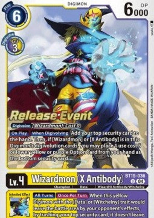Wizardmon (X Antibody) (BT19-036) SB2.0P Uncommon Englisch