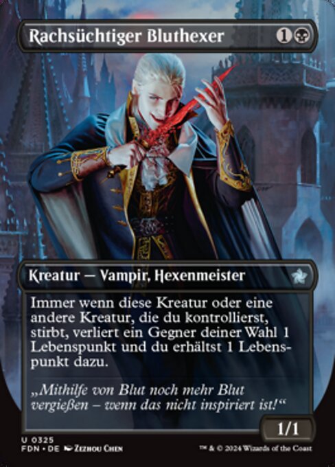 Rachsüchtiger Bluthexer XFDN-325 Uncommon Deutsch
