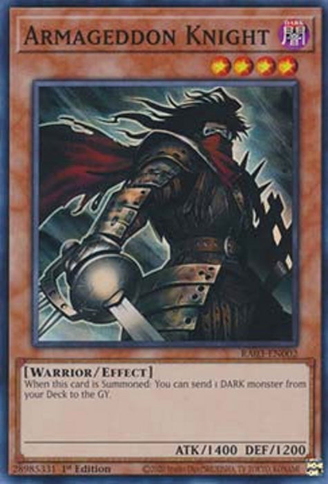 Armageddon Knight (V.1) RA03-EN002 Super Rare Englisch