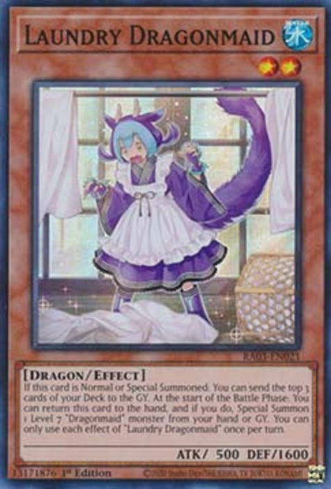 Laundry Dragonmaid (V.1) RA03-EN021 Super Rare Englisch
