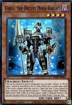 Girsu, the Orcust Mekk-Knight (V.1) RA03-EN026 Super Rare Englisch