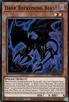 Dark Beckoning Beast (V.1) RA03-EN027 Super Rare Englisch