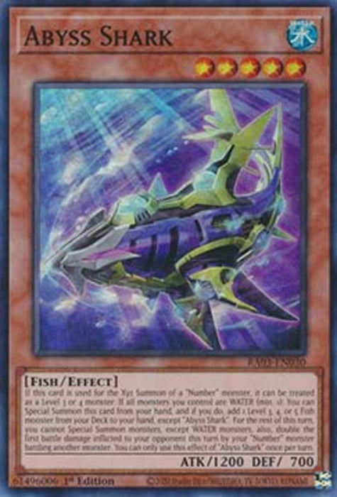 Abyss Shark (V.1) RA03-EN030 Super Rare Englisch