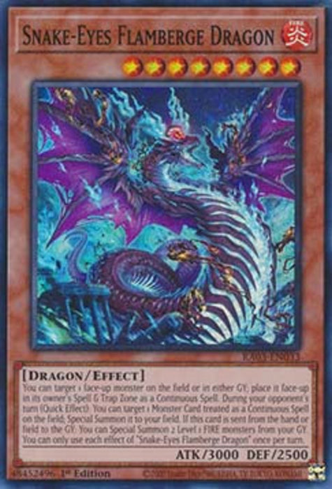 Snake-Eyes Flamberge Dragon (V.1) RA03-EN033 Super Rare Englisch